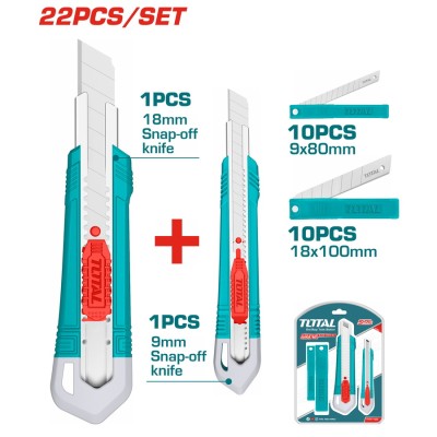 TOTAL ΣΕΤ ΜΑΧΑΙΡΙΑ 2ΤΕΜ +...