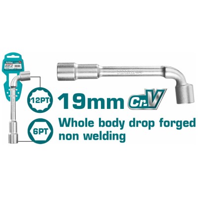 TOTAL ΓΩΝΙΑΚΟ ΣΩΛΗΝΩΤΟ 19mm...